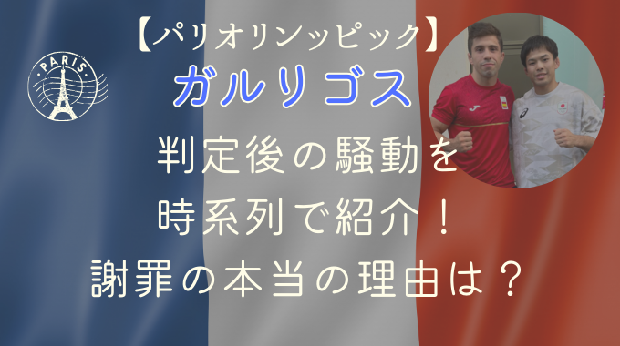 柔道ガルリゴス戦判定後の騒動を時系列で紹介！謝罪の本当の理由は？