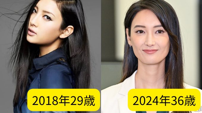 2018年の菜々緒と2024年の菜々緒